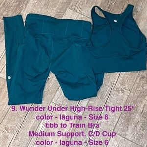 Wunder Under High-Rise Tight 25"-laguna-6-Ebb to Train Bra- color-laguna-Size 6